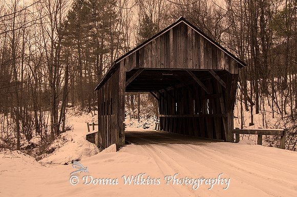 "Salmond Covered Bridge", Weatherfiled Vermont