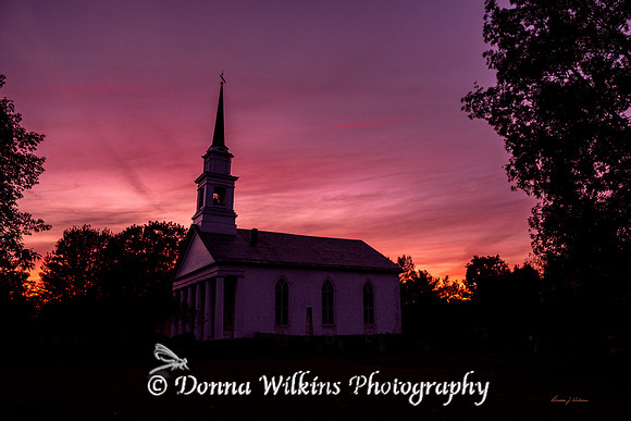 Beautiful Sky At The Castleton Federated Church