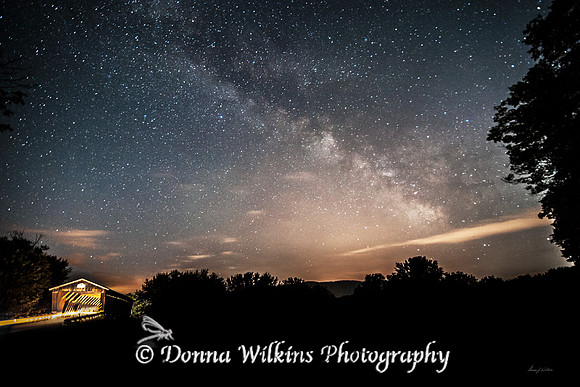 Gorham Bridge Under The Milky Way, Proctor-Pittsford, Vermont