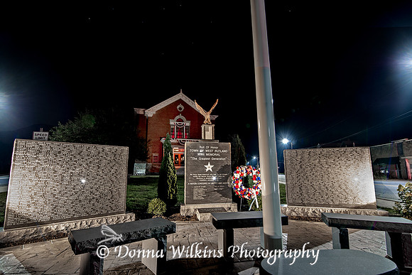Night Time At The WWII Monument