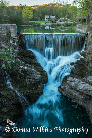 Flower Brook Falls In Autumn