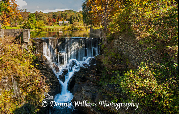 Pawlet, Vermont Flower Brook Waterfalls in Autumn