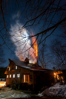 802 Maple Sugar Products boiling At Night