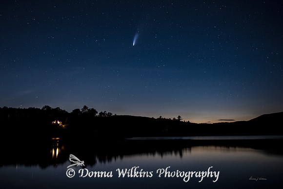 Comet Neowise Over Chittenden Damn - July 2020