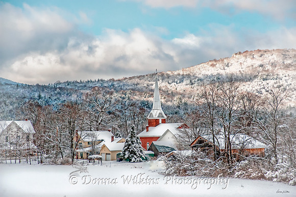 Red Brick Church, A Different View, Clarendon, Vermont