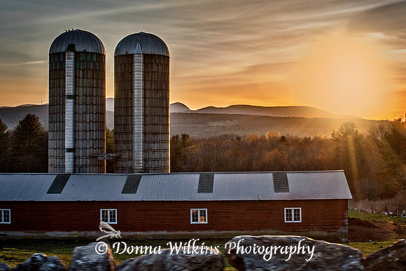 Sunset At Hubbards Barn