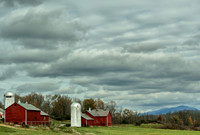 Red Barns in Brandon Vermont