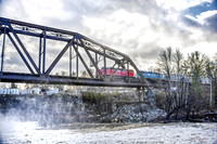 Train Going Over Meads Falls