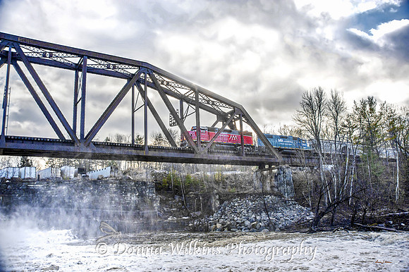 Train Going Over Meads Falls