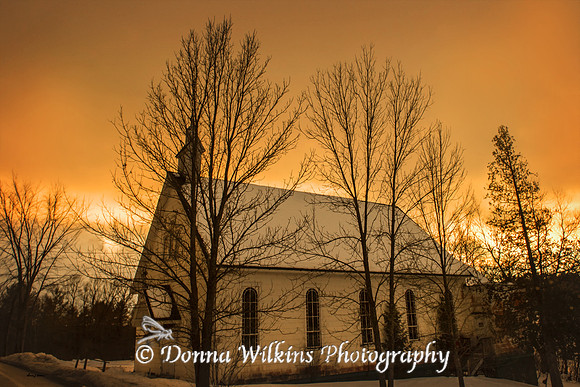 Golden Winter Sky