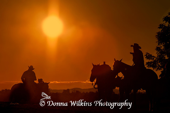 Sundown at Pond Hill Rodeo, Castleton, Vermont - May be printed up to a 10x13 size