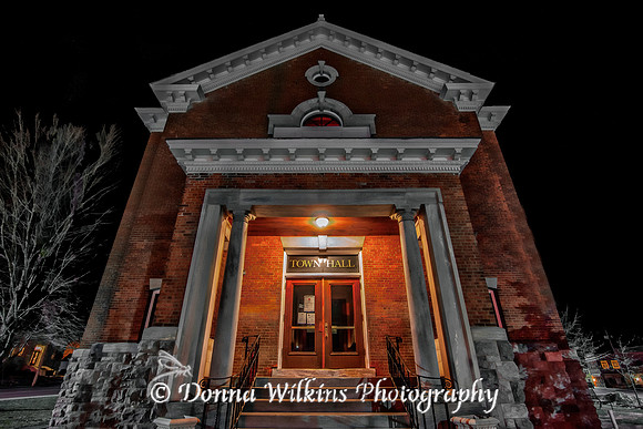 Town Hall At Night